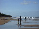 walk the beach come rain or shine