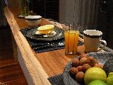 enjoy a tropical fruit breakfast
