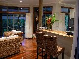 living room in early evening